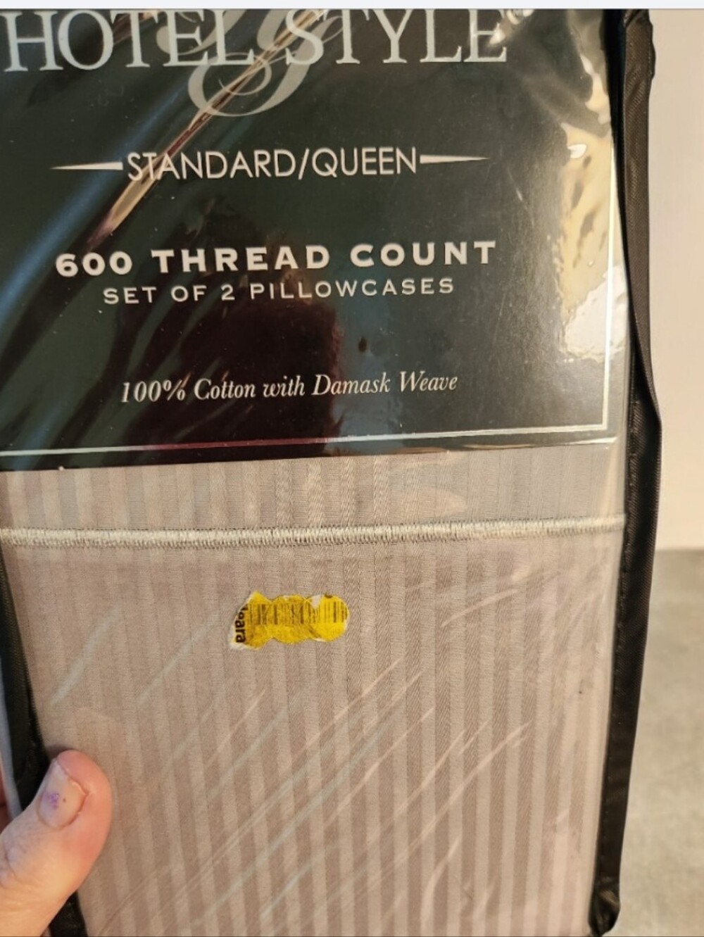 Hotel Collection Standard/Queen Pillowcases Set — Light Gray